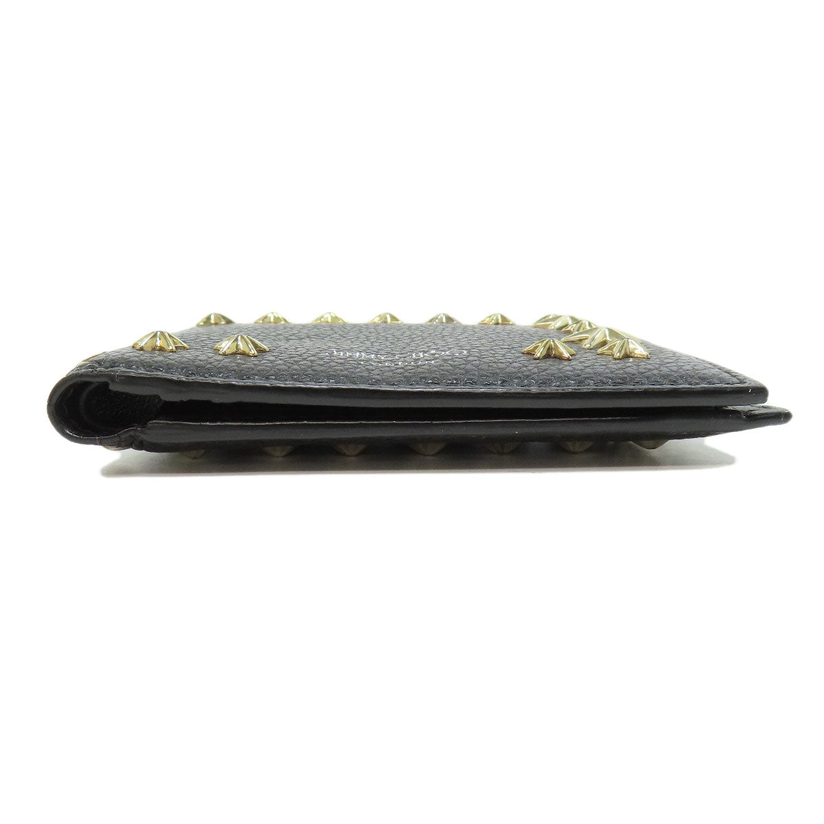 Jimmy Choo Star motif Bifold Wallet with Coin Pocket Leather Ladies [Used]