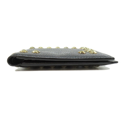 Jimmy Choo Star motif Bifold Wallet with Coin Pocket Leather Ladies [Used]