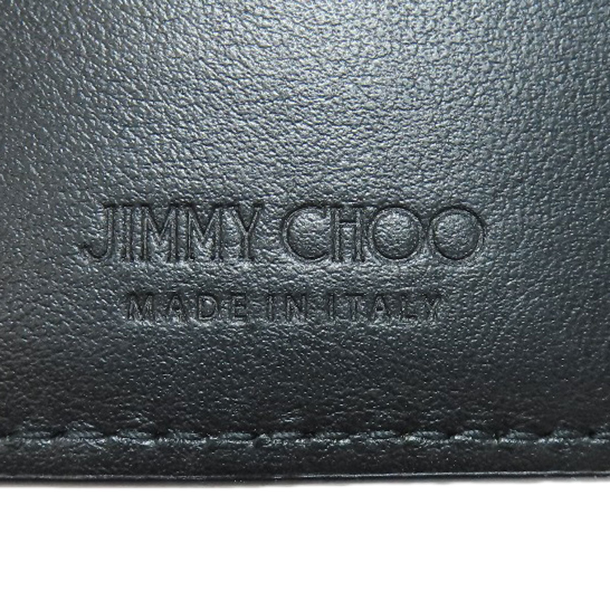 Jimmy Choo Star motif Bifold Wallet with Coin Pocket Leather Ladies [Used]