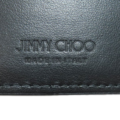 Jimmy Choo Star motif Bifold Wallet with Coin Pocket Leather Ladies [Used]