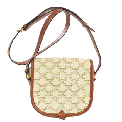 CELINE   Shoulder Bag Macadam pattern Calf Ladies