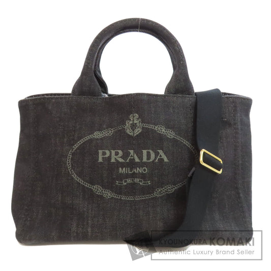 PRADA  B2642B Tote Bag Canapa 2WAY Denim Ladies