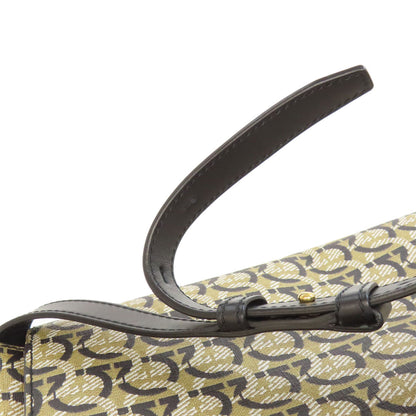 Salvatore Ferragamo Gancinipattern Shoulder Bag PVC Ladies [Used]