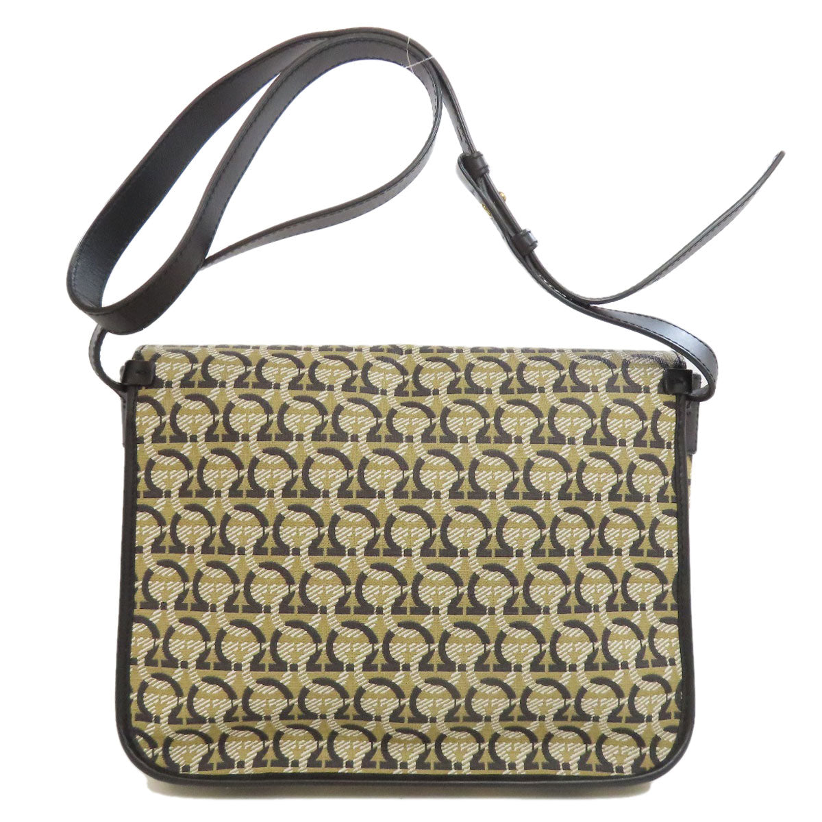 Salvatore Ferragamo Gancinipattern Shoulder Bag PVC Ladies [Used]