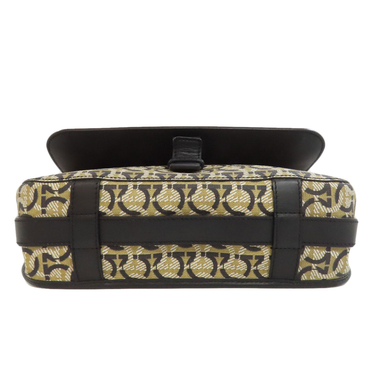 Salvatore Ferragamo Gancinipattern Shoulder Bag PVC Ladies [Used]