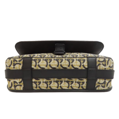 Salvatore Ferragamo Gancinipattern Shoulder Bag PVC Ladies [Used]