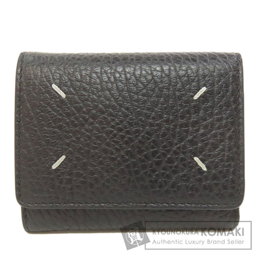 MaisonMargiela   Bifold Wallet with Coin Pocket Simple design Leather Ladies