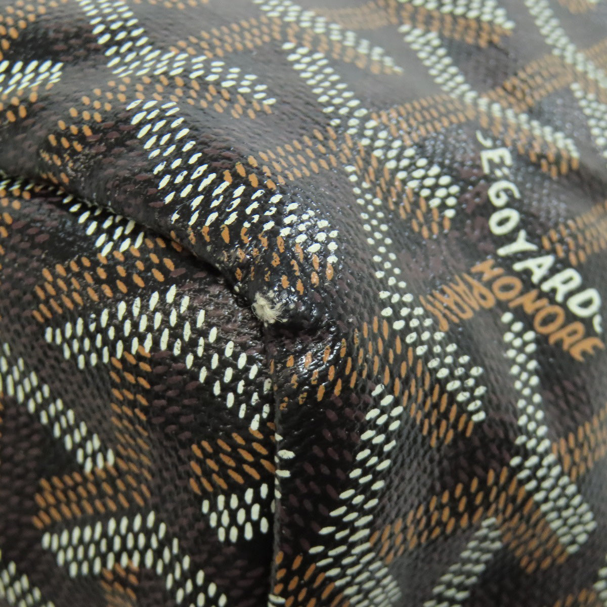GOYARD Saint Louis PM herringbone pattern Tote Bag Coating canvas Ladies [Used]