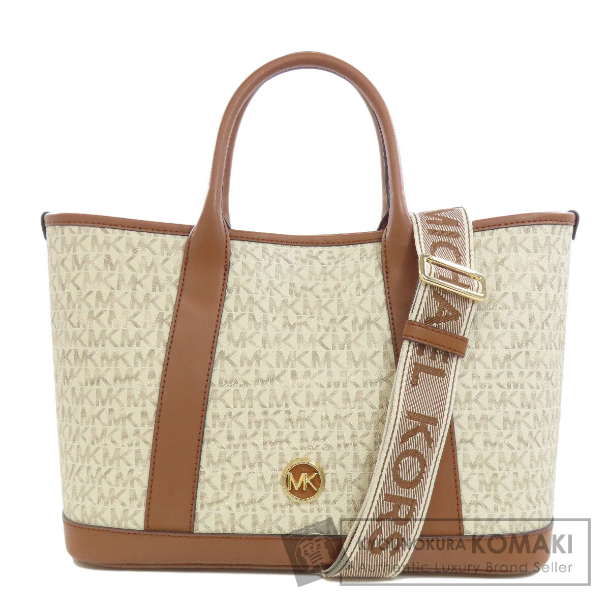 Michael Kors MK Signature 2WAY Tote Bag PVC Ladies [Used]