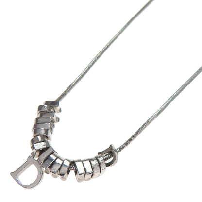 CHRISTIAN DIOR D logo Necklace Metal Ladies [Used]