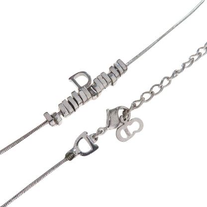 CHRISTIAN DIOR D logo Necklace Metal Ladies [Used]