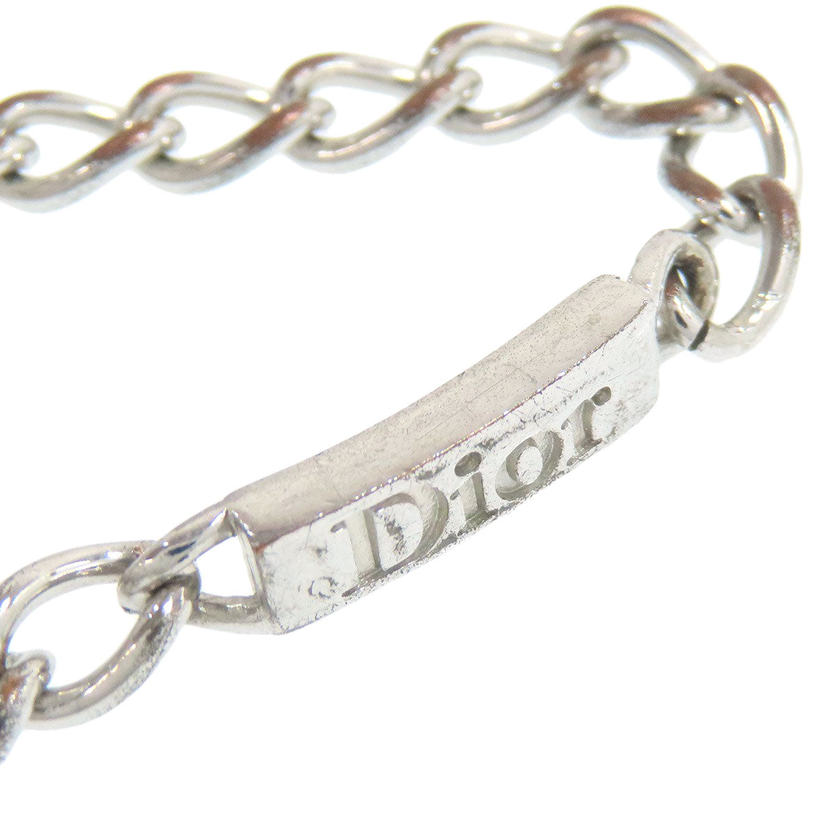 CHRISTIAN DIOR logo Bracelet Metal Ladies [Used]