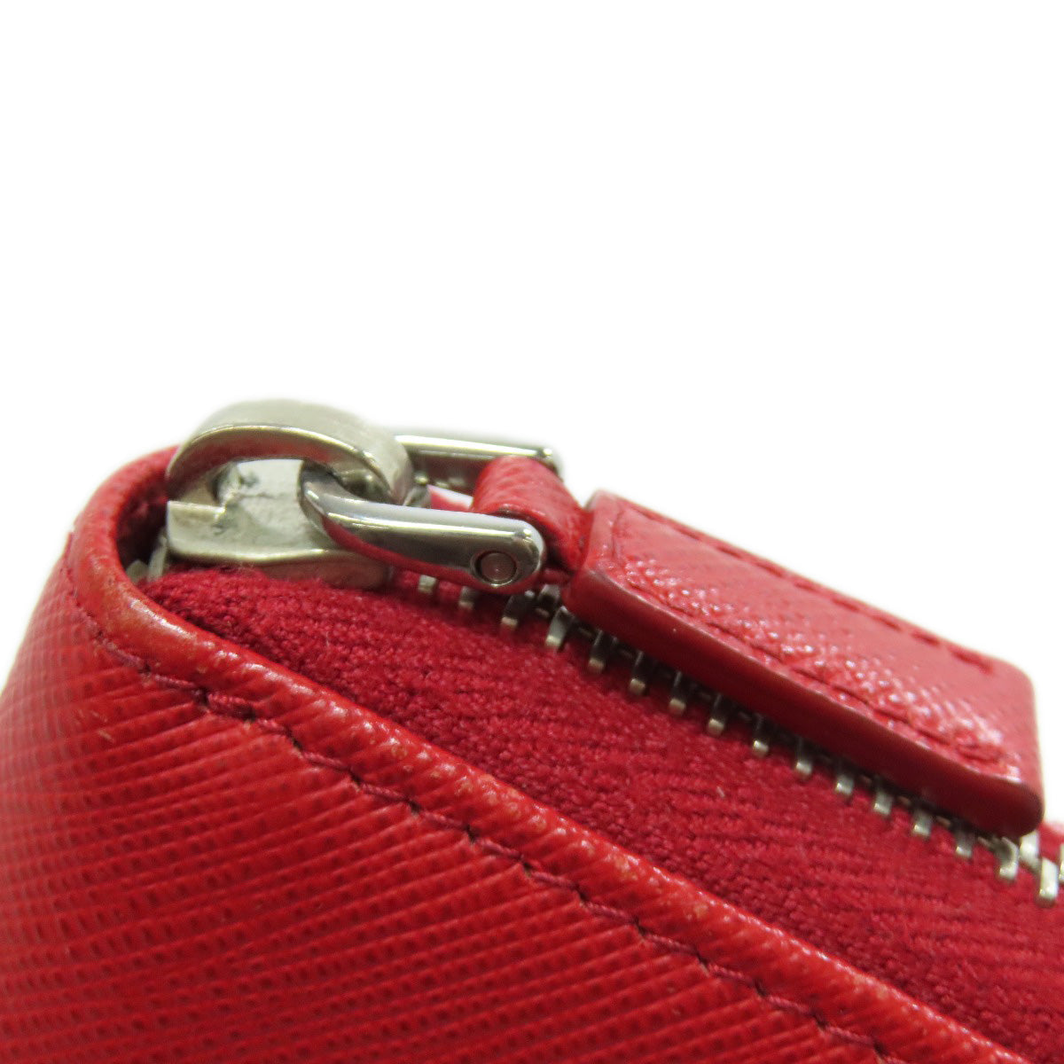 PRADA logo Long wallet (with coin pocket) Safiano Ladies [Used]