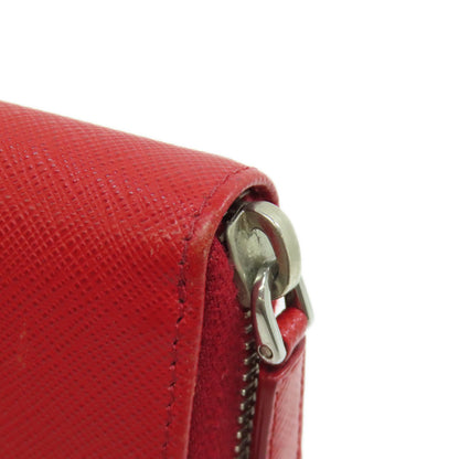 PRADA logo Long wallet (with coin pocket) Safiano Ladies [Used]