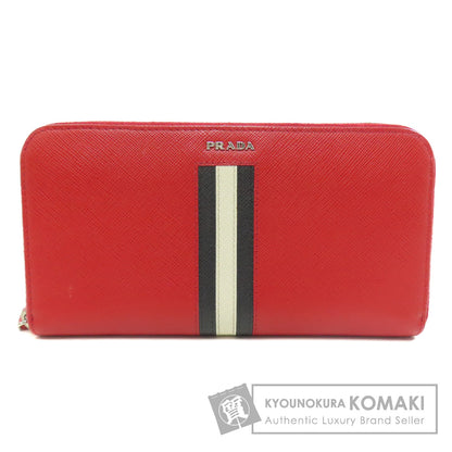 PRADA logo Long wallet (with coin pocket) Safiano Ladies [Used]