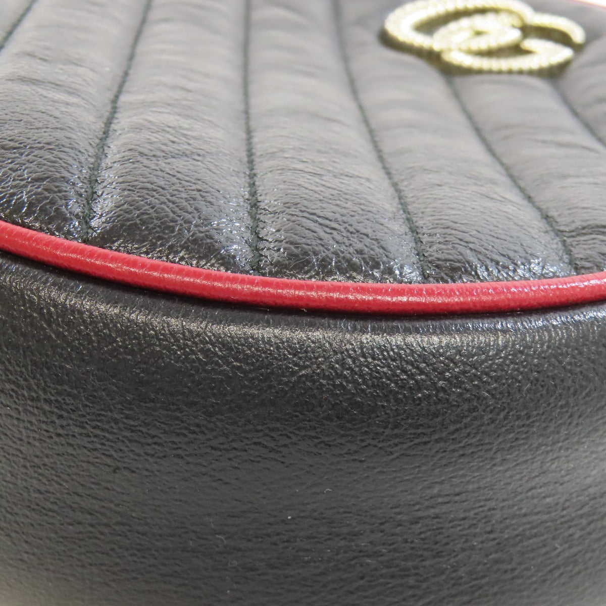 GUCCI 550154 Round Chain Shoulder Shoulder Bag Leather Ladies [Used]
