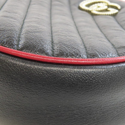 GUCCI 550154 Round Chain Shoulder Shoulder Bag Leather Ladies [Used]