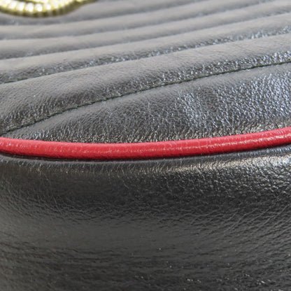 GUCCI 550154 Round Chain Shoulder Shoulder Bag Leather Ladies [Used]