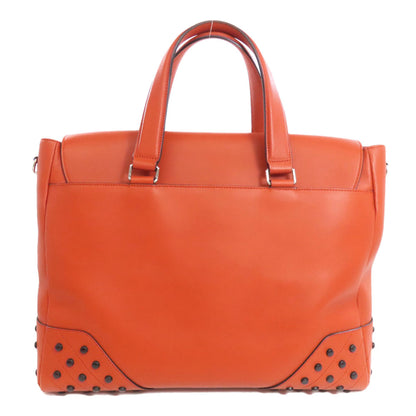 TODS   Tote Bag Studs Leather Ladies