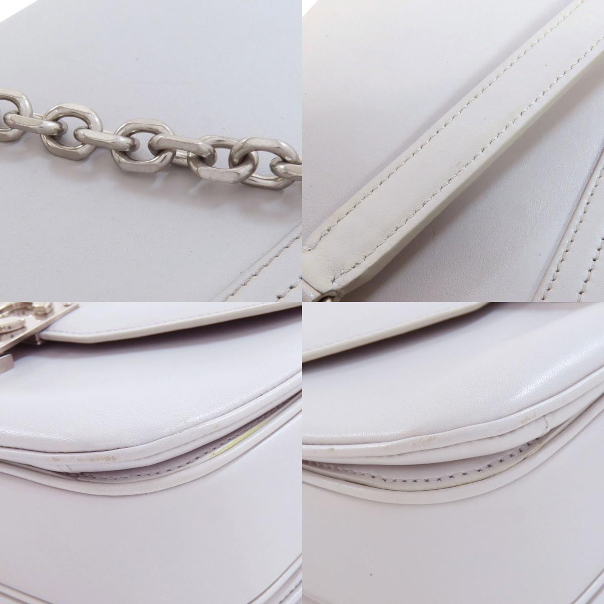 CELINE CHardware Shoulder Bag Leather Ladies [Used]