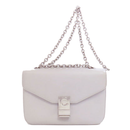 CELINE CHardware Shoulder Bag Leather Ladies [Used]