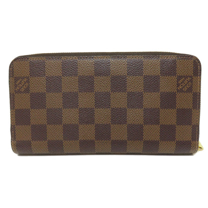 LOUIS VUITTON  N60046 Long wallet (with coin pocket) Zippy wallet Damier canvas Ladies