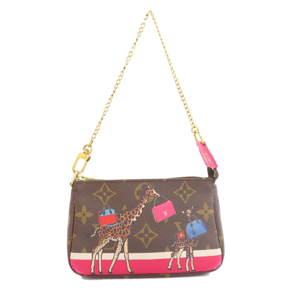 LOUIS VUITTON  M62087 Accessory pouch Mini Pochettes & Accessories Giraffe Monogram canvas Ladies