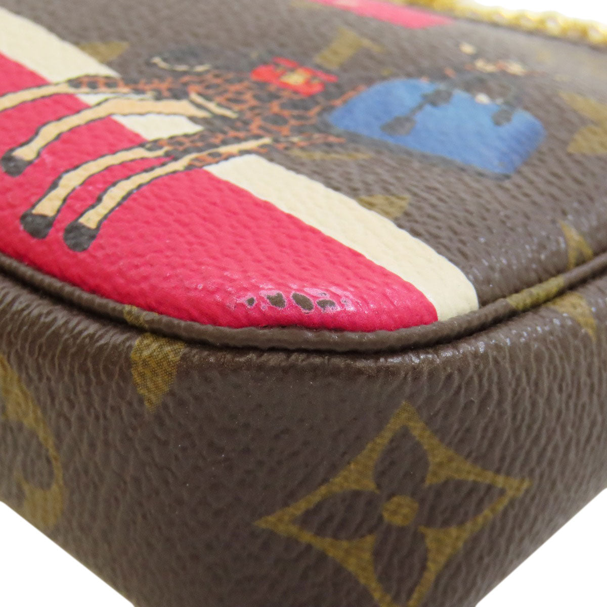 LOUIS VUITTON  M62087 Accessory pouch Mini Pochettes & Accessories Giraffe Monogram canvas Ladies