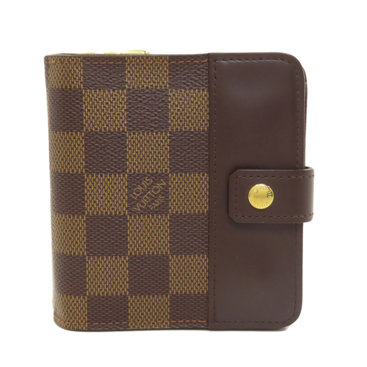 LOUIS VUITTON  M61668 Bifold Wallet with Coin Pocket Compact zip Damier canvas Ladies