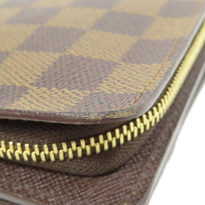 LOUIS VUITTON  M61668 Bifold Wallet with Coin Pocket Compact zip Damier canvas Ladies