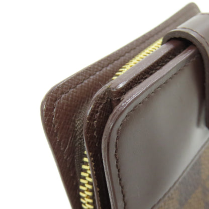 LOUIS VUITTON  M61668 Bifold Wallet with Coin Pocket Compact zip Damier canvas Ladies