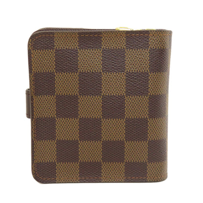 LOUIS VUITTON  M61668 Bifold Wallet with Coin Pocket Compact zip Damier canvas Ladies