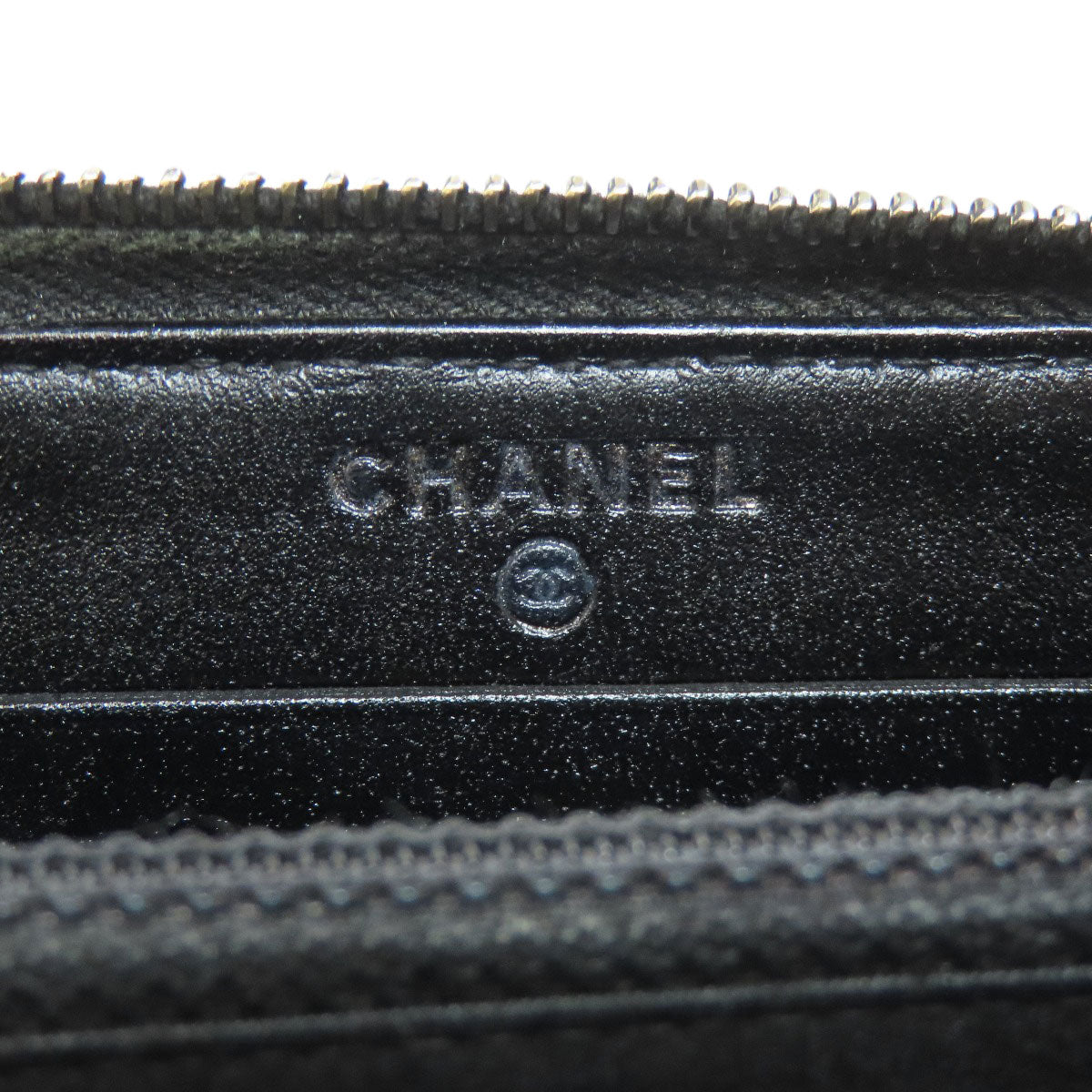 CHANEL Matelasse GoldHardware Long wallet (with coin pocket) Grained Calfskin Skin Ladies [Used]