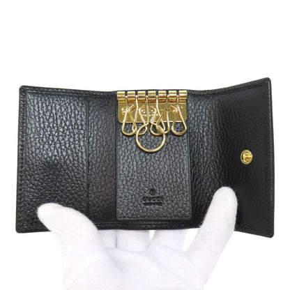 GUCCI 456118 Double G key holder Leather Ladies [Used]