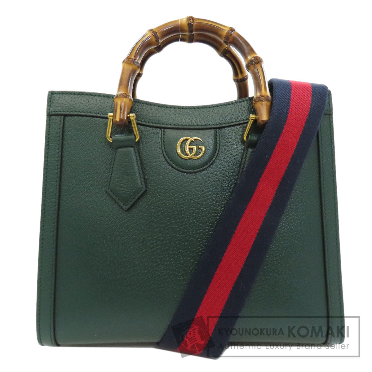 GUCCI  493075 Handbag Bamboo 2WAY Calf Ladies