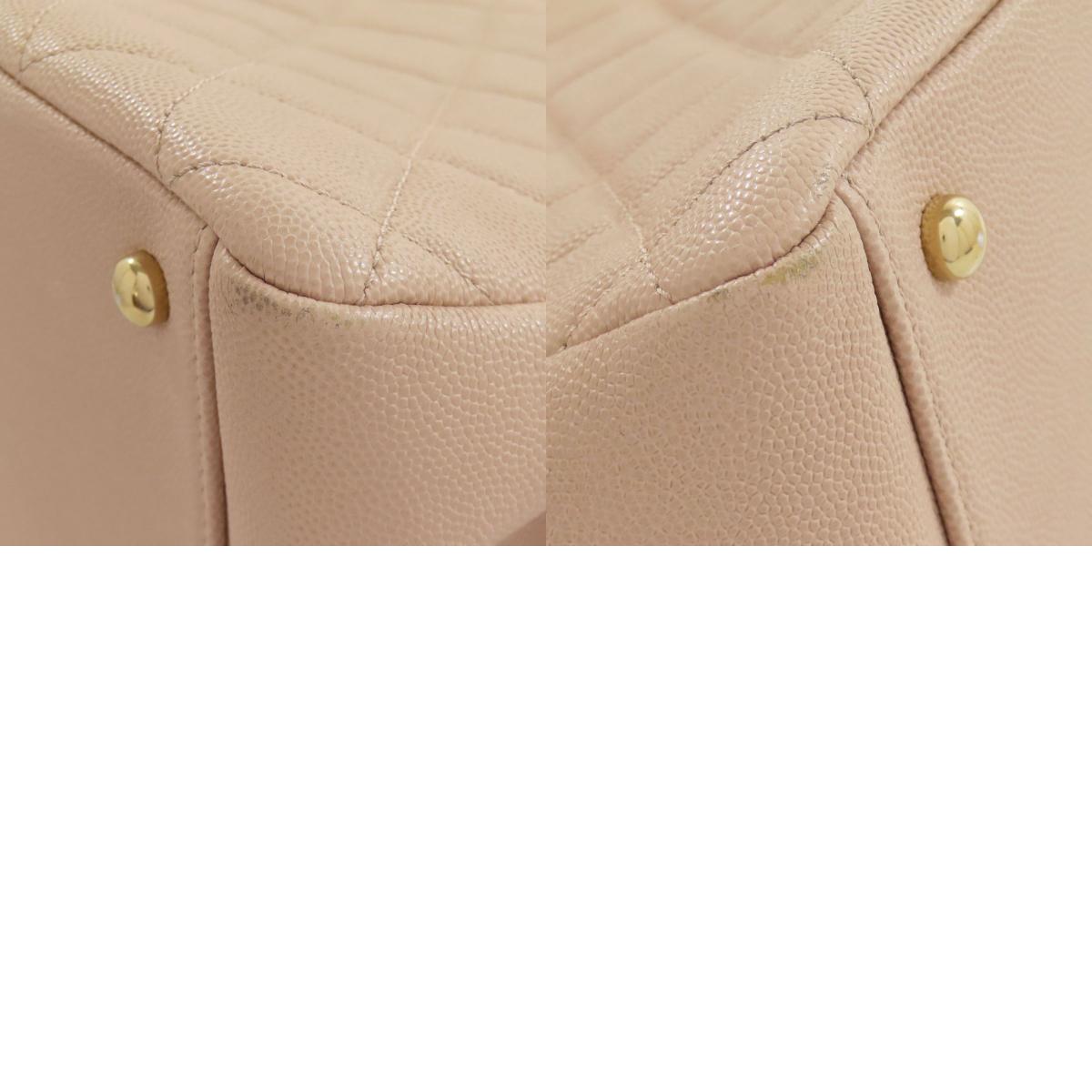 CHANEL COCO Mark GoldHardware 2WAY Handbag Grained Calfskin Skin Ladies [Used]