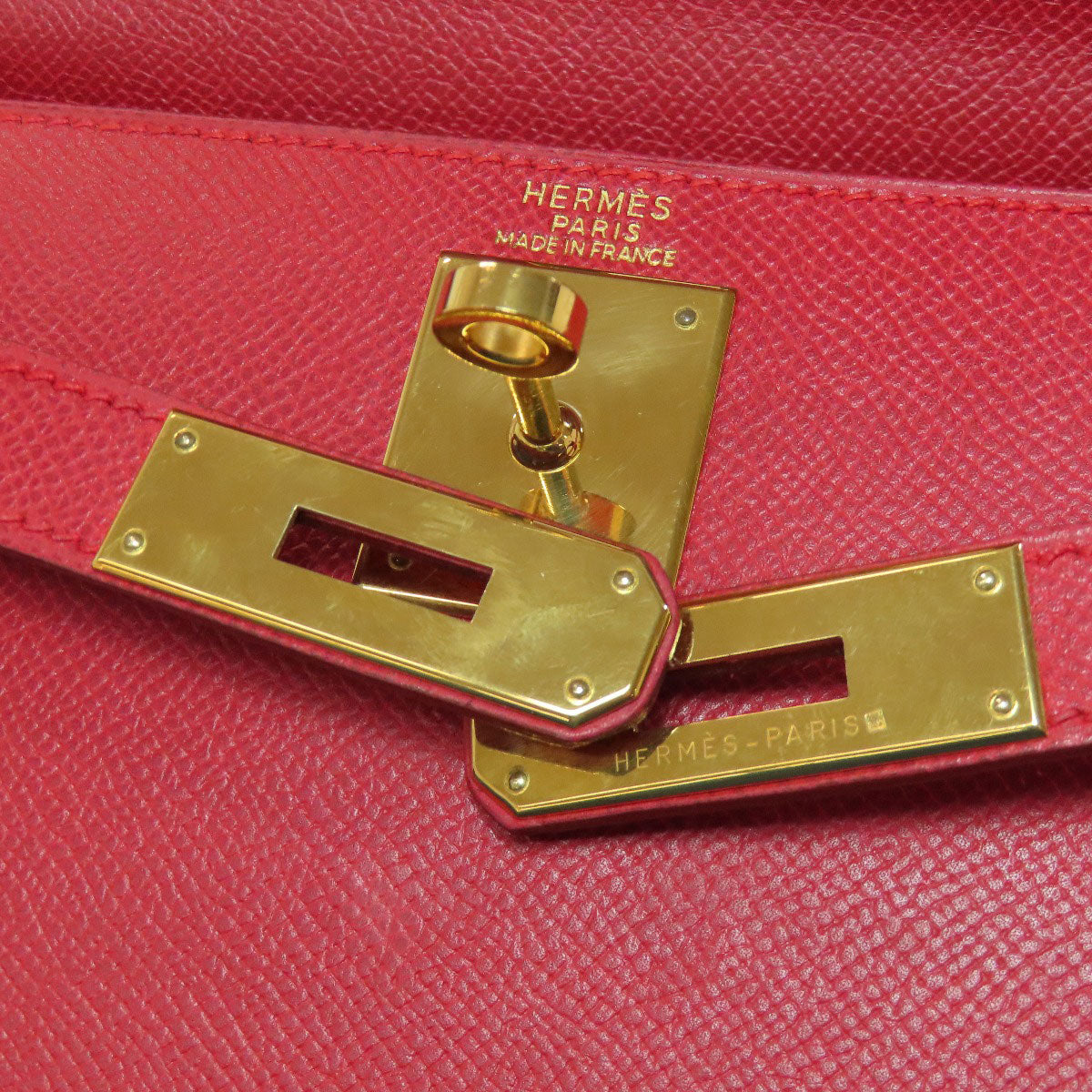 HERMES Kelly 28 outside stitching GoldHardware Handbag Epsom Ladies [Used]