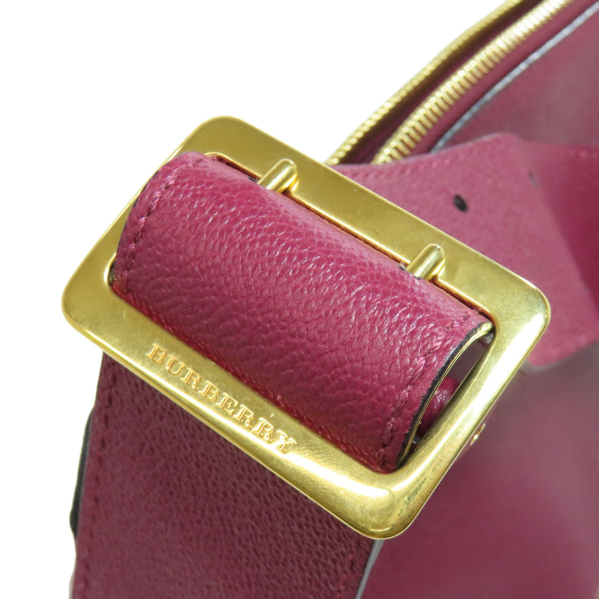 BURBERRY logo Shoulder Bag Leather Ladies [Used]