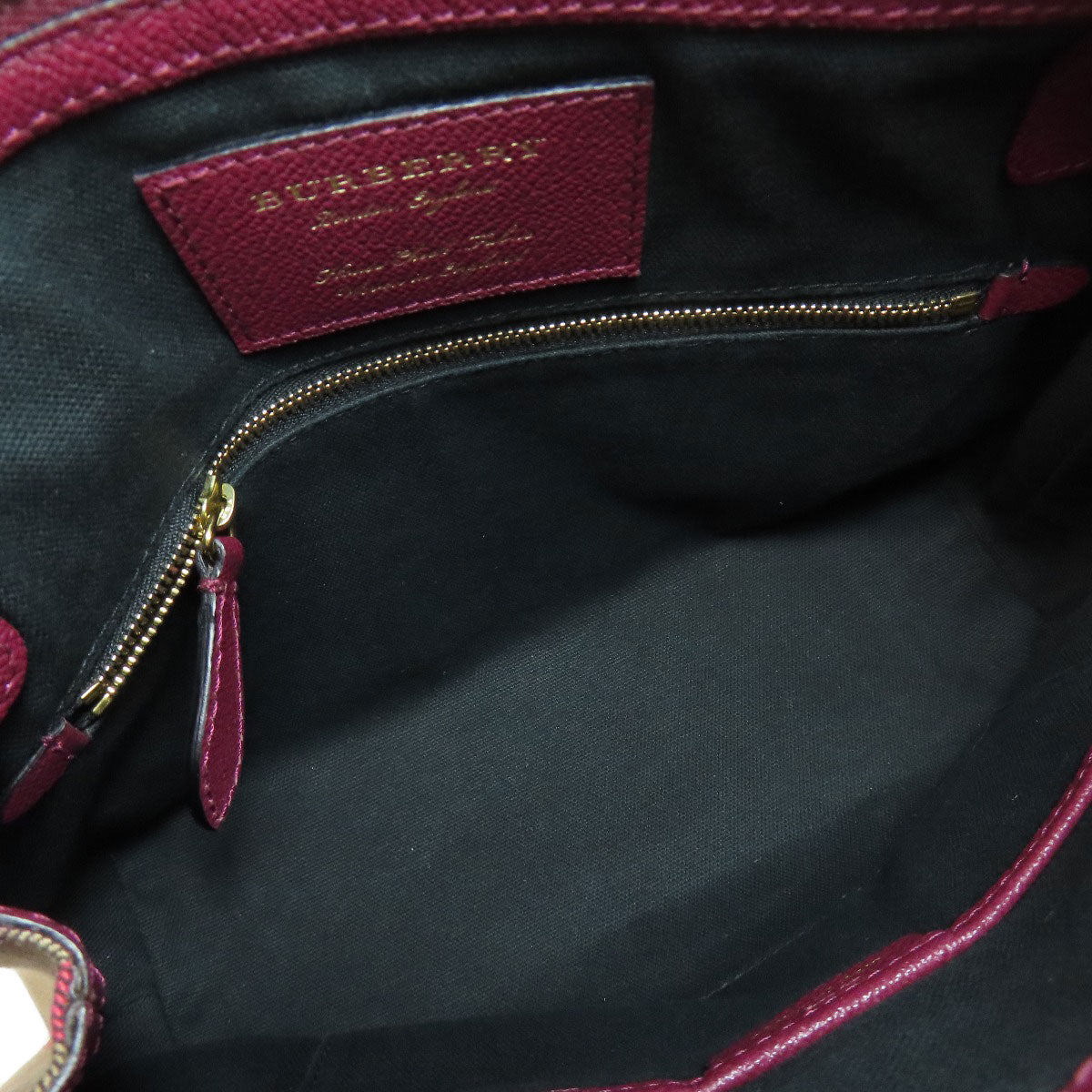 BURBERRY logo Shoulder Bag Leather Ladies [Used]