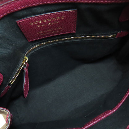 BURBERRY logo Shoulder Bag Leather Ladies [Used]