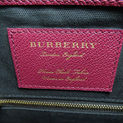 BURBERRY logo Shoulder Bag Leather Ladies [Used]