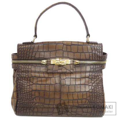 MAX MARA   Tote Bag Embossing Leather Ladies