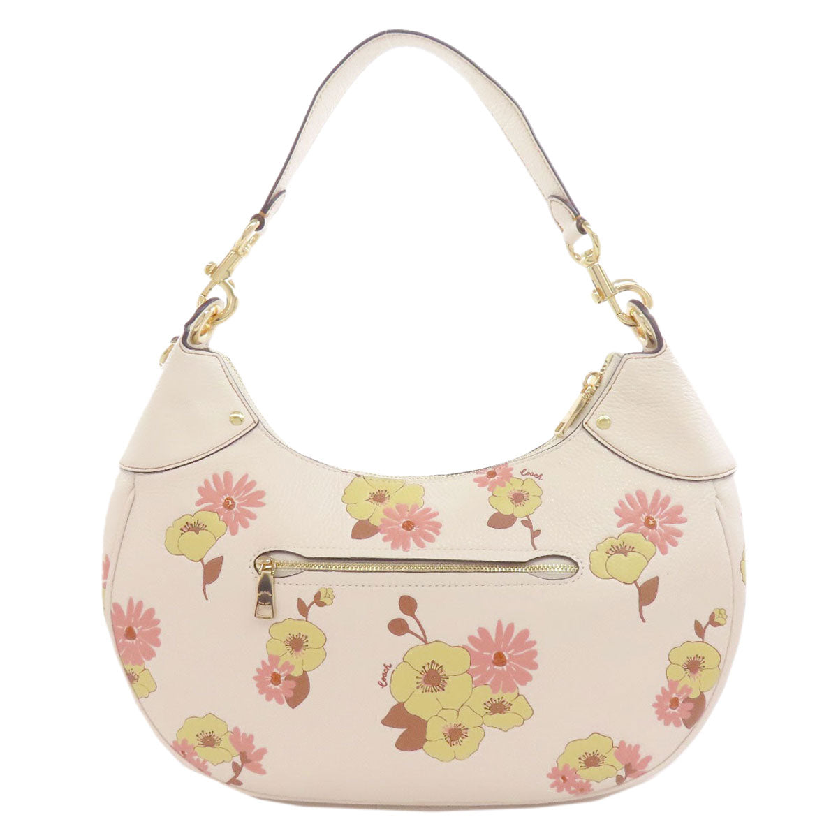 COACH  CI104 Shoulder Bag MAHLE HOBO FLORAL CLUSTERS PRINT 2WAY Leather Ladies