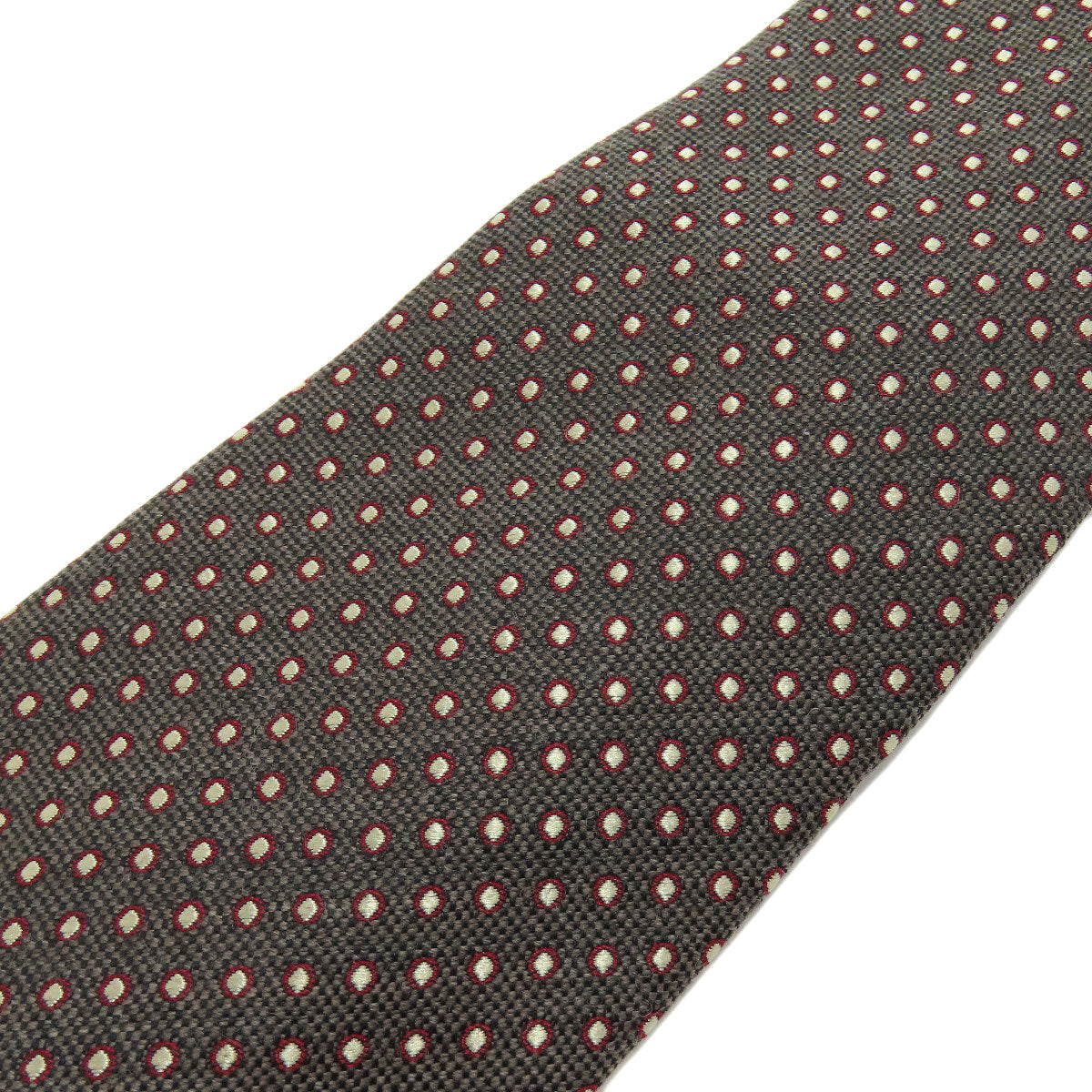 GUCCI Logo dot pattern tie wool Silkmens [Used]