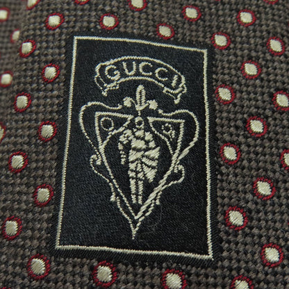 GUCCI Logo dot pattern tie wool Silkmens [Used]