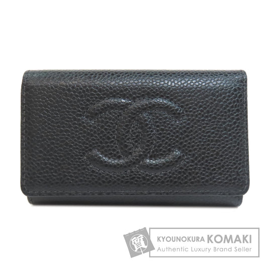 CHANEL   key holder  COCO Mark GoldHardware Grained Calfskin Skin Ladies