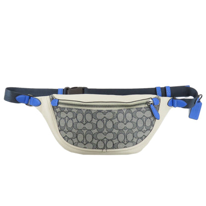 COACH  C9583 body bag League Belt Signature Canvas LeatherLadies