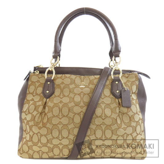 COACH  F36200 Handbag Signature 2WAY Canvas Ladies