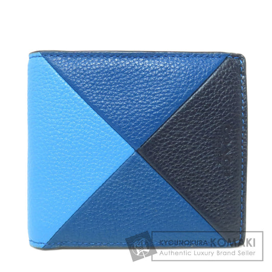 COACH  75282 Bifold Wallet with Coin Pocket patchwork Leather mens