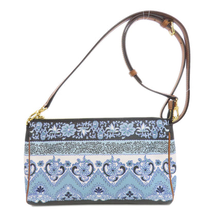 ETRO Flower motif Shoulder Bag PVC Ladies [Used]